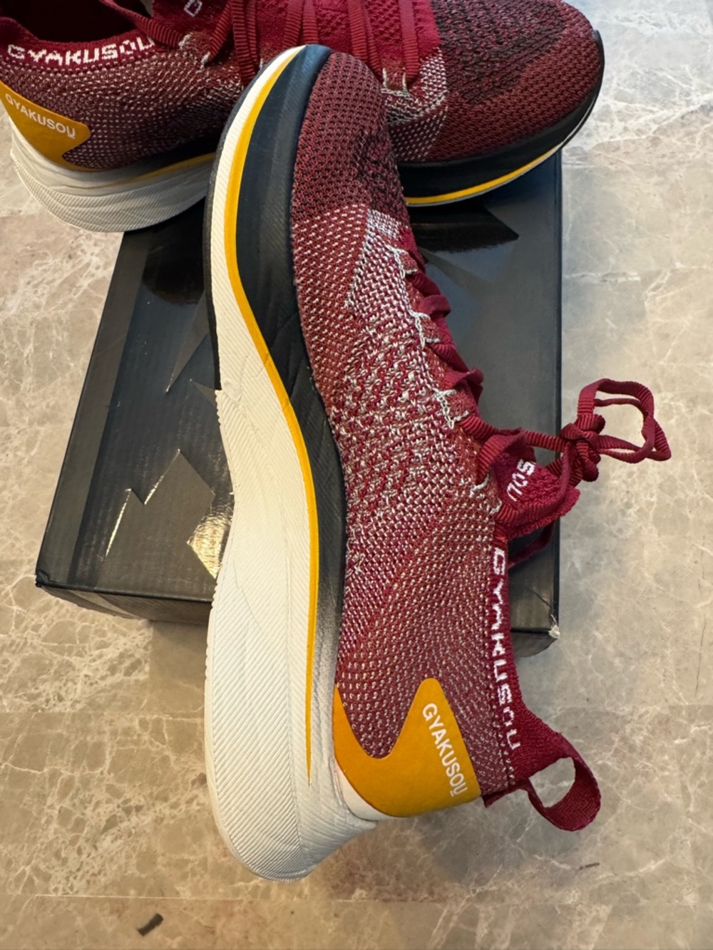 Nike Vaporfly 4% Flyknit Gyakusou Men's 4 / Women's 5.5 Team Red AV7998-600 - Picture 3 of 14
